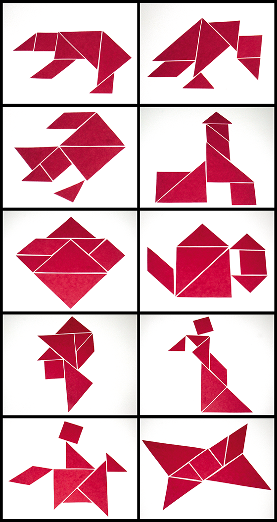 Solutions des tangrams